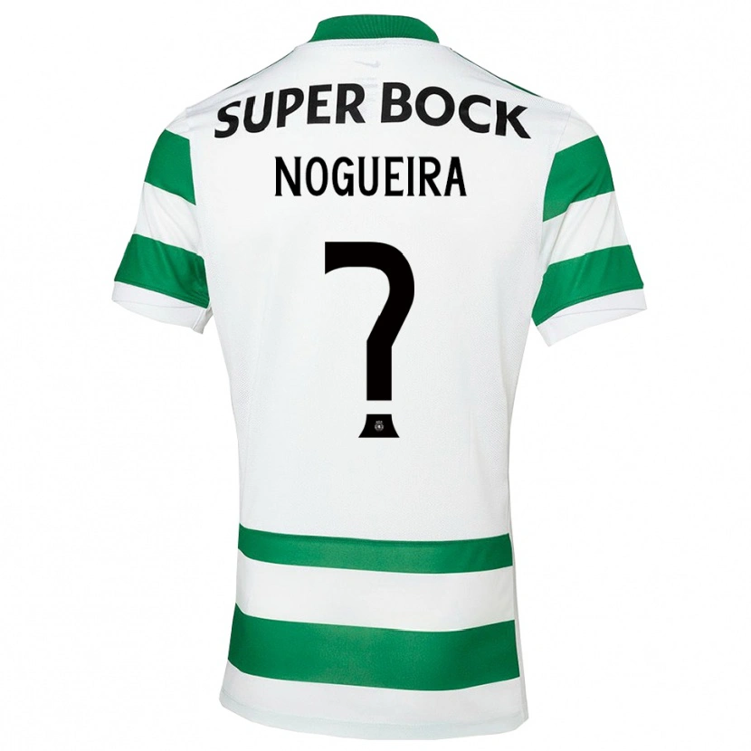 Danxen Criança Camisola Rodrigo Nogueira #0 Verde Branco Principal 2025/26 Camisa