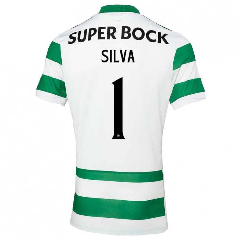 Danxen Criança Camisola Rui Silva #1 Verde Branco Principal 2025/26 Camisa