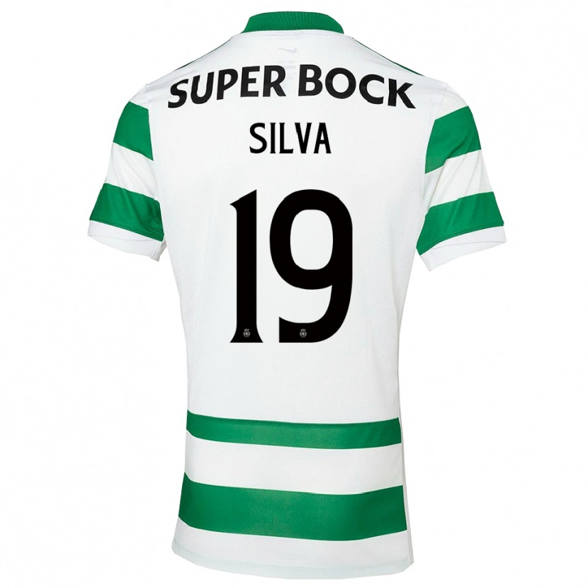 Danxen Criança Camisola Diana Silva #19 Verde Branco Principal 2025/26 Camisa