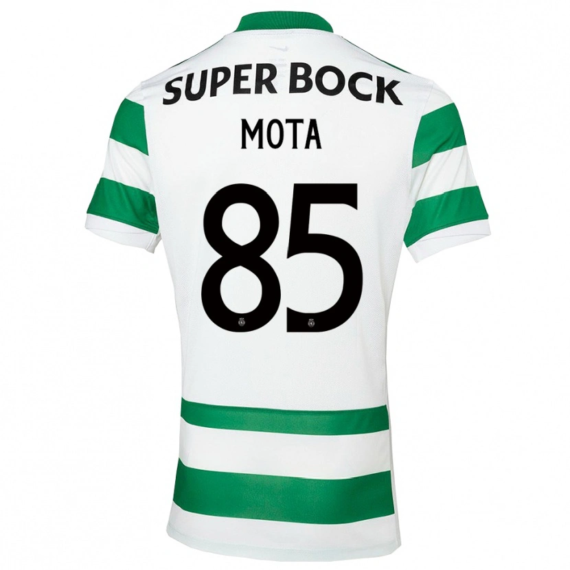 Danxen Criança Camisola Rafael Mota #85 Verde Branco Principal 2025/26 Camisa