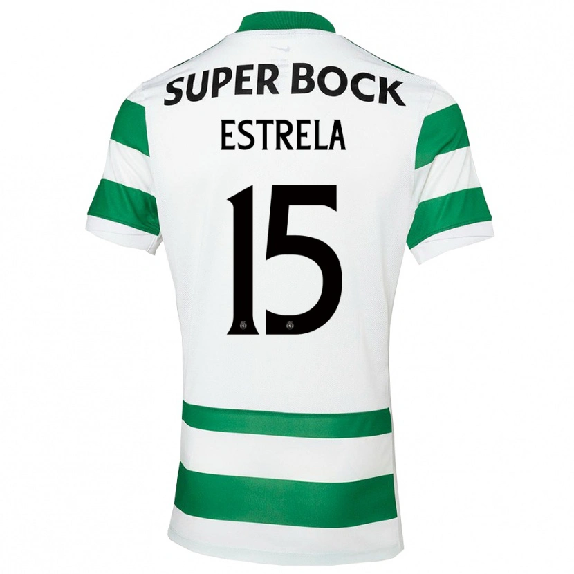 Danxen Criança Camisola Bento Estrela #15 Verde Branco Principal 2025/26 Camisa
