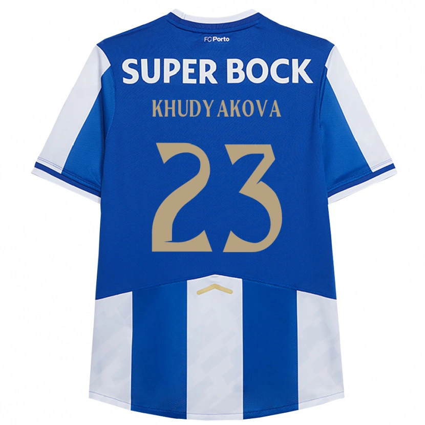 Danxen Criança Camisola Verónica Khudyakova #23 Azul Branco Principal 2025/26 Camisa