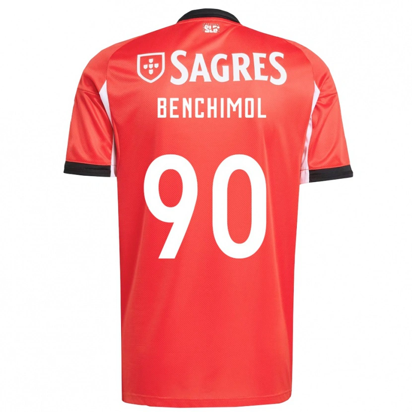 Danxen Criança Camisola Benchimol #90 Vermelho Branco Principal 2025/26 Camisa