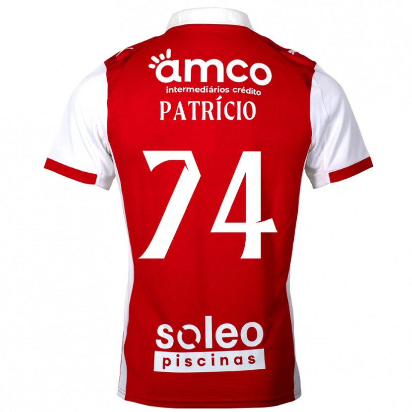 Danxen Criança Camisola Nuno Patrício #74 Vermelho Branco Principal 2025/26 Camisa