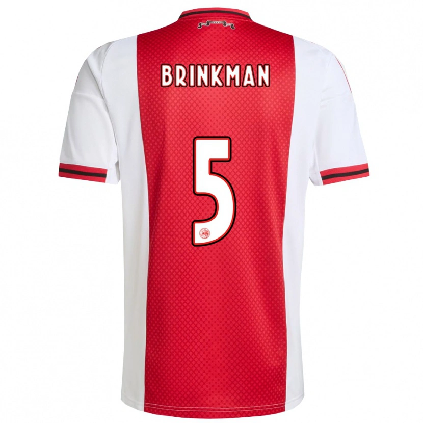 Danxen Criança Camisola Tim Brinkman #5 Vermelho Branco Principal 2025/26 Camisa