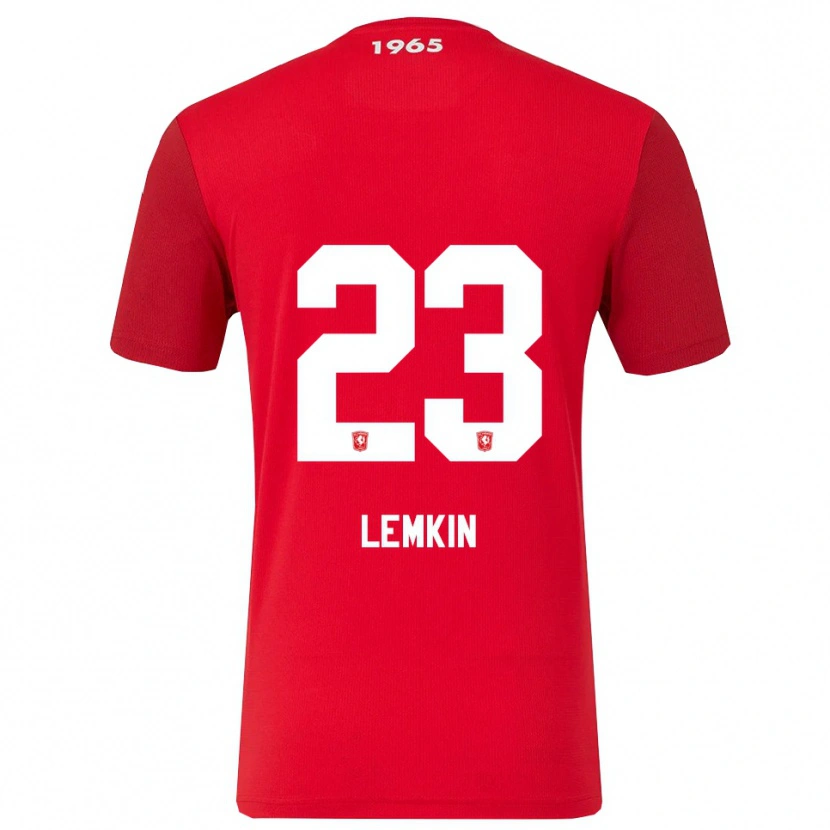 Danxen Criança Camisola Stav Lemkin #23 Vermelho Branco Principal 2025/26 Camisa