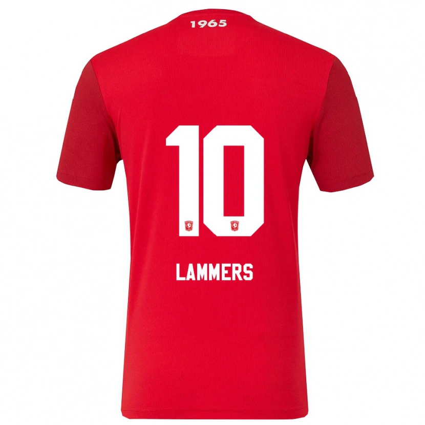 Danxen Criança Camisola Sam Lammers #10 Vermelho Branco Principal 2025/26 Camisa