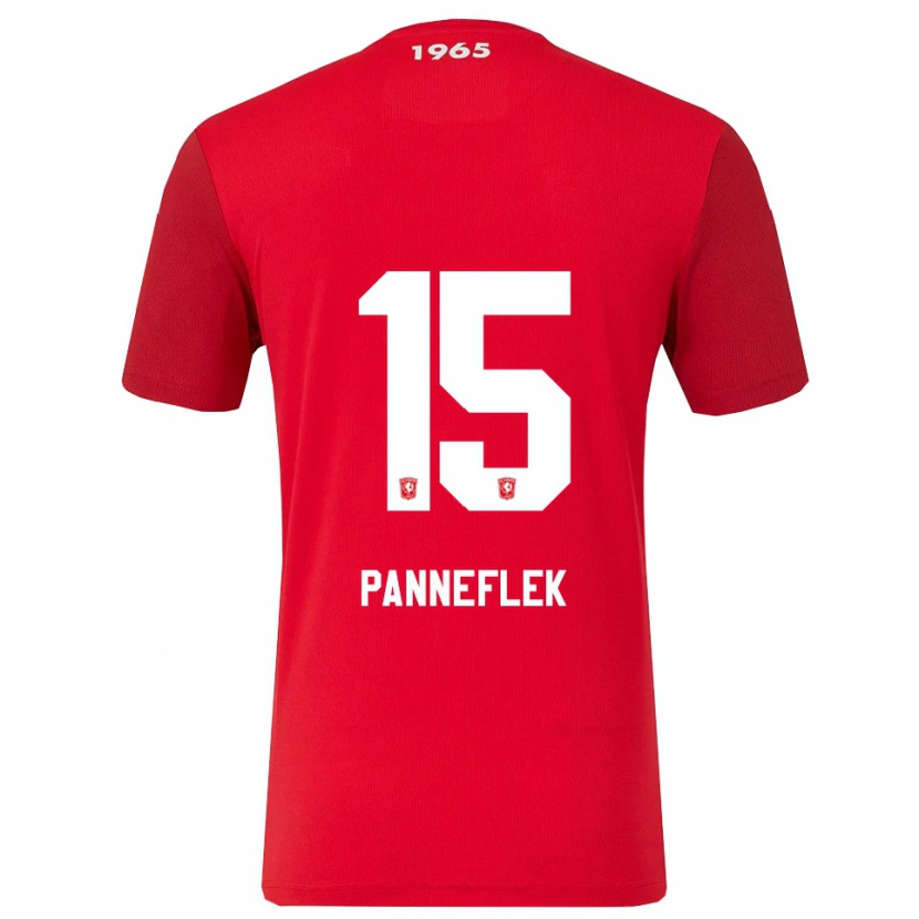 Danxen Criança Camisola Owen Panneflek #15 Vermelho Branco Principal 2025/26 Camisa