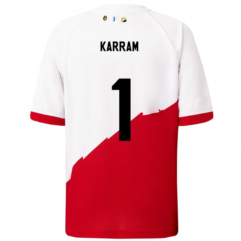Danxen Criança Camisola Faris Karram #1 Branco Vermelho Principal 2025/26 Camisa