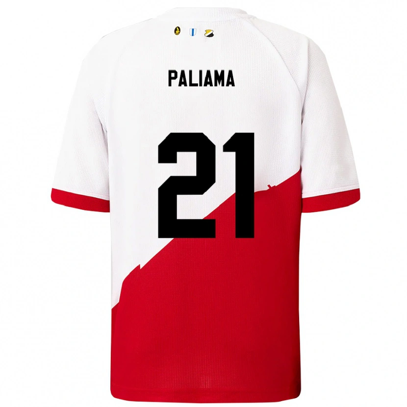 Danxen Criança Camisola Joni Paliama #21 Branco Vermelho Principal 2025/26 Camisa