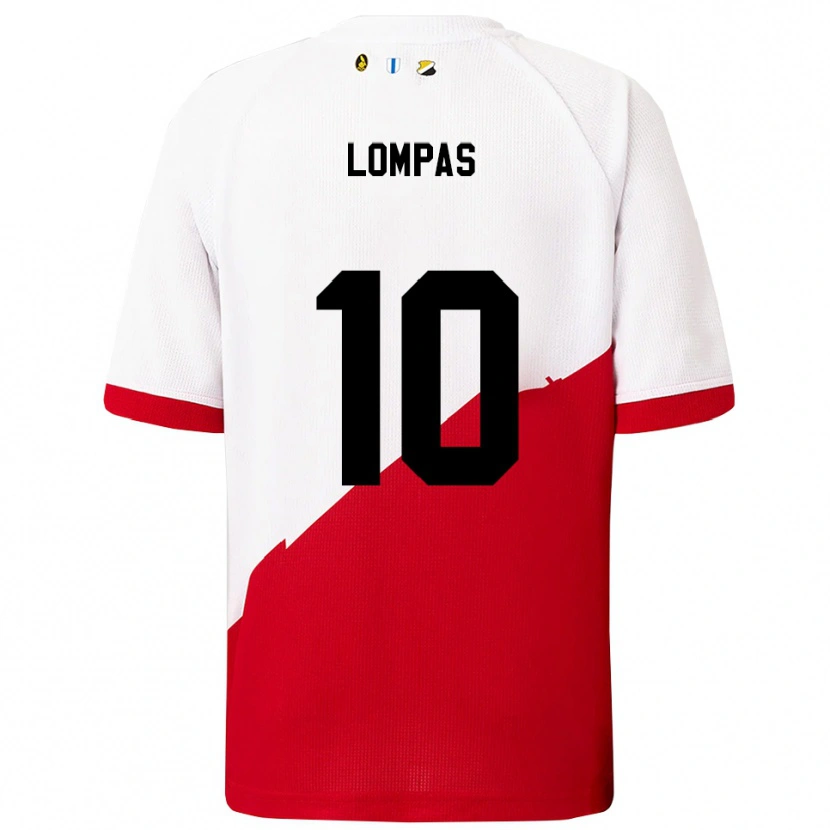 Danxen Criança Camisola Maximos Lompas #10 Branco Vermelho Principal 2025/26 Camisa