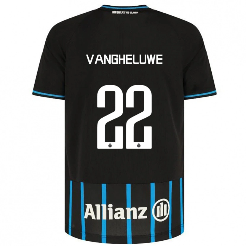 Danxen Criança Camisola Jody Vangheluwe #22 Preto Azul Principal 2025/26 Camisa