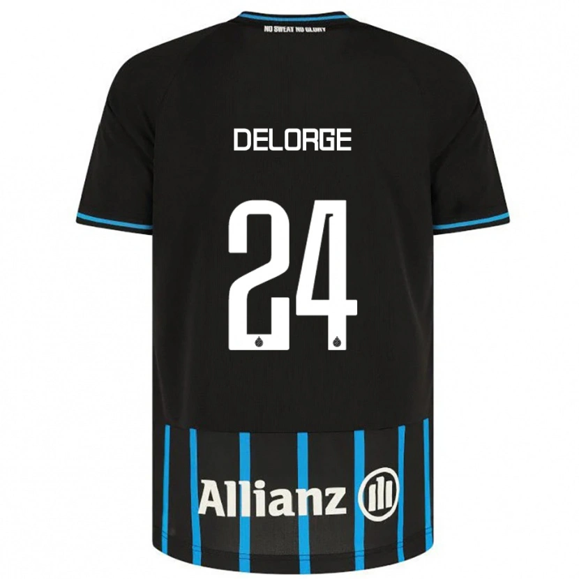 Danxen Criança Camisola Lucas Delorge #24 Preto Azul Principal 2025/26 Camisa