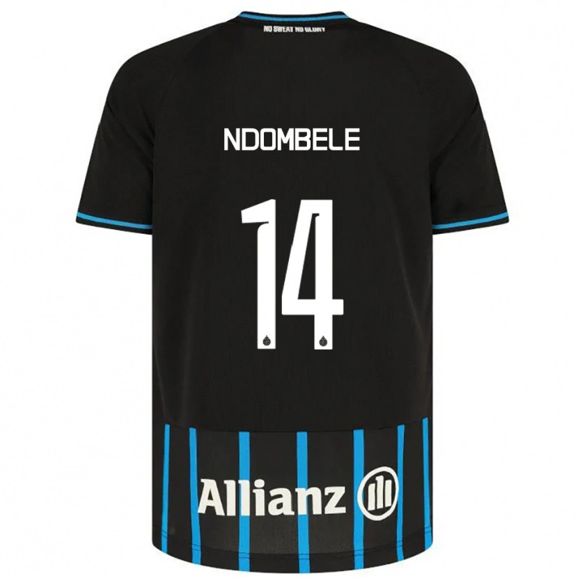 Danxen Criança Camisola Don Ndombele #14 Preto Azul Principal 2025/26 Camisa