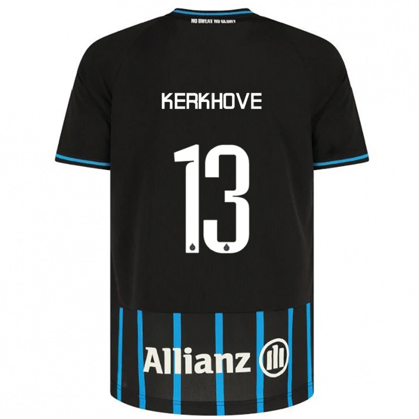 Danxen Criança Camisola Angel Kerkhove #13 Preto Azul Principal 2025/26 Camisa