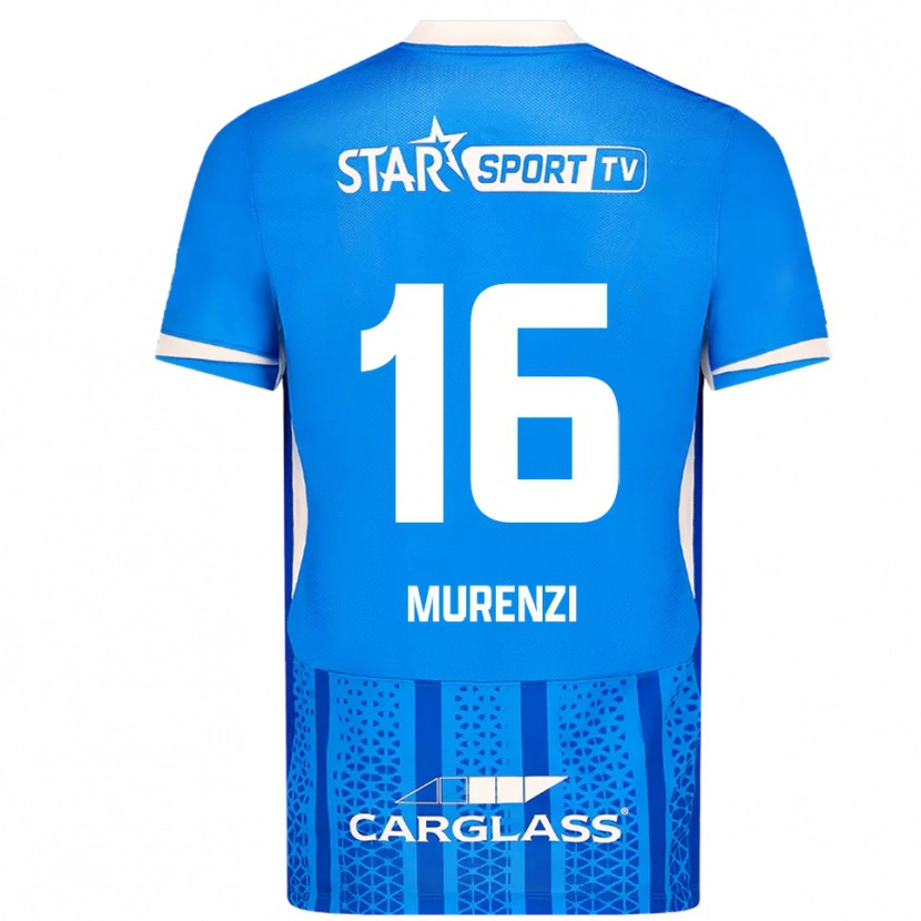Danxen Criança Camisola Aaron Murenzi #16 Azul Branco Principal 2025/26 Camisa