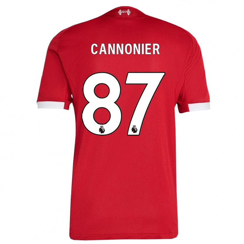 Danxen Criança Camisola Oakley Cannonier #87 Vermelho Branco Principal 2025/26 Camisa
