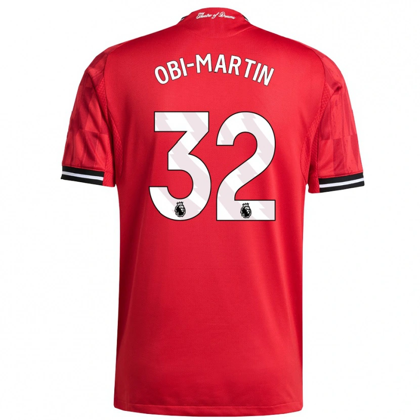 Danxen Criança Camisola Chido Obi #32 Vermelho Preto Branco Principal 2025/26 Camisa