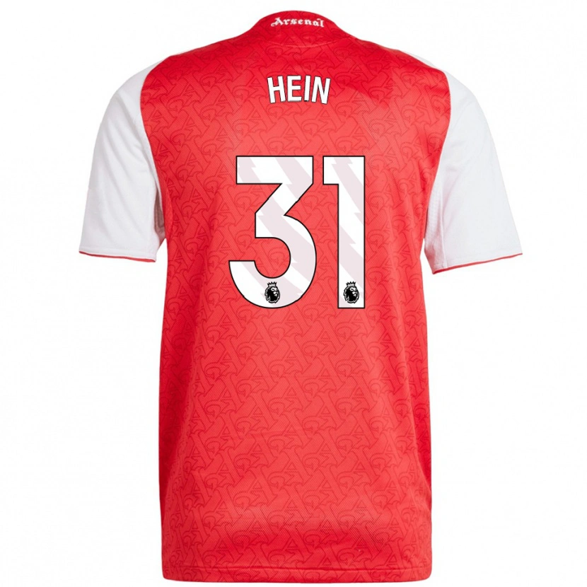 Danxen Criança Camisola Karl Hein #31 Vermelho Branco Principal 2025/26 Camisa