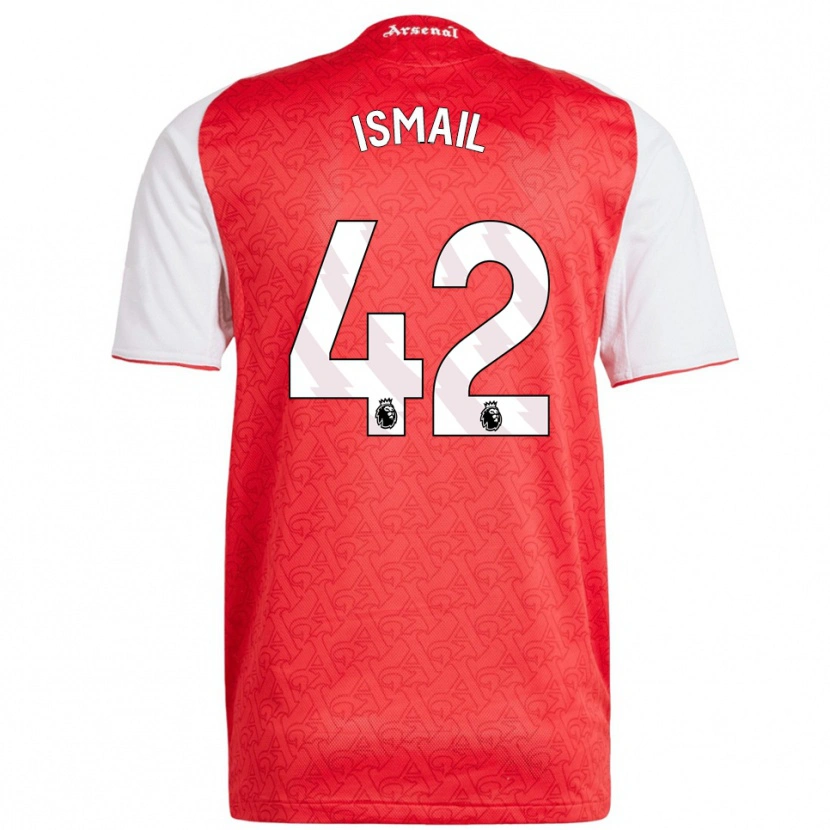 Danxen Criança Camisola Cam'ron Ismail #42 Vermelho Branco Principal 2025/26 Camisa