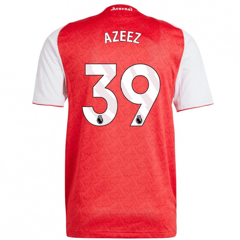 Danxen Criança Camisola Miguel Azeez #39 Vermelho Branco Principal 2025/26 Camisa