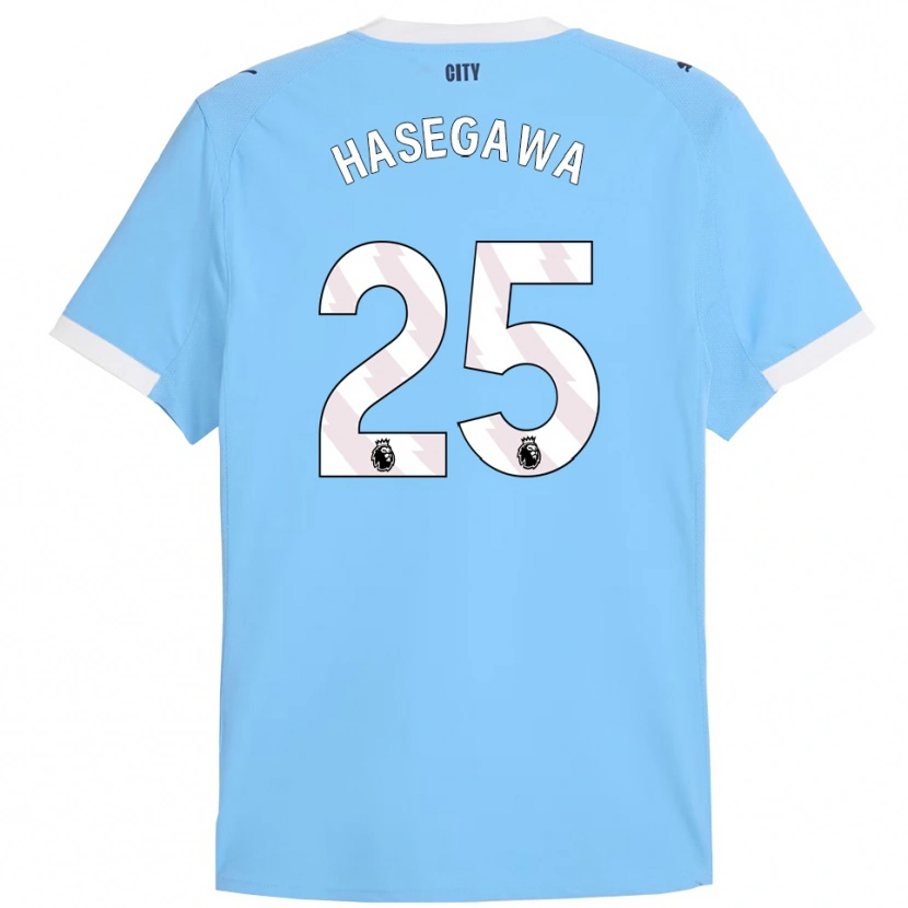 Danxen Criança Camisola Yui Hasegawa #25 Azul Celeste Branco Principal 2025/26 Camisa
