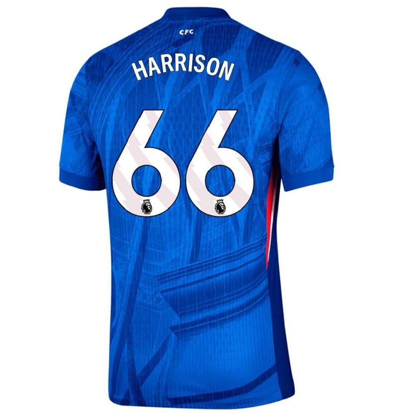 Danxen Criança Camisola Ollie Harrison #66 Azul Branco Principal 2025/26 Camisa