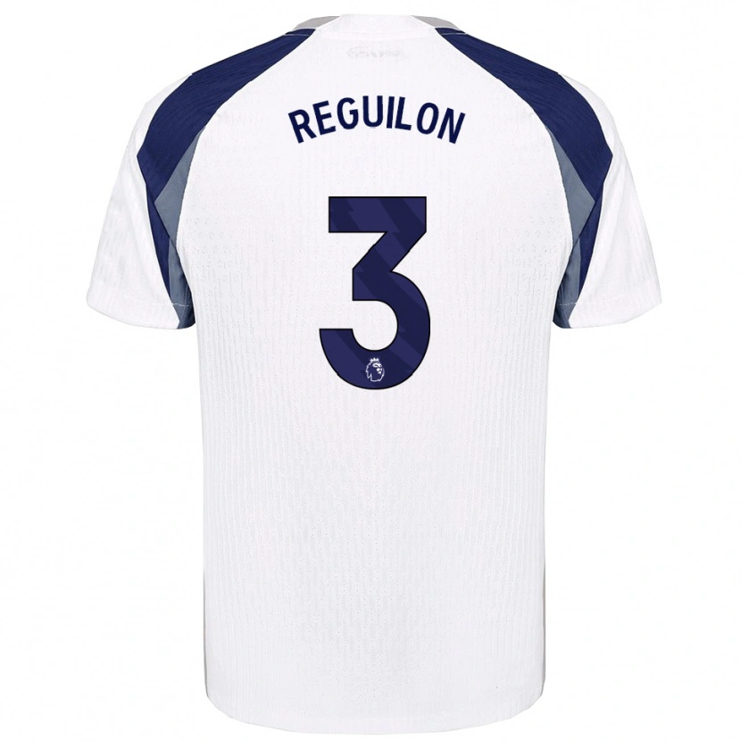 Danxen Criança Camisola Sergio Reguilon #3 Branco Marinho Principal 2025/26 Camisa