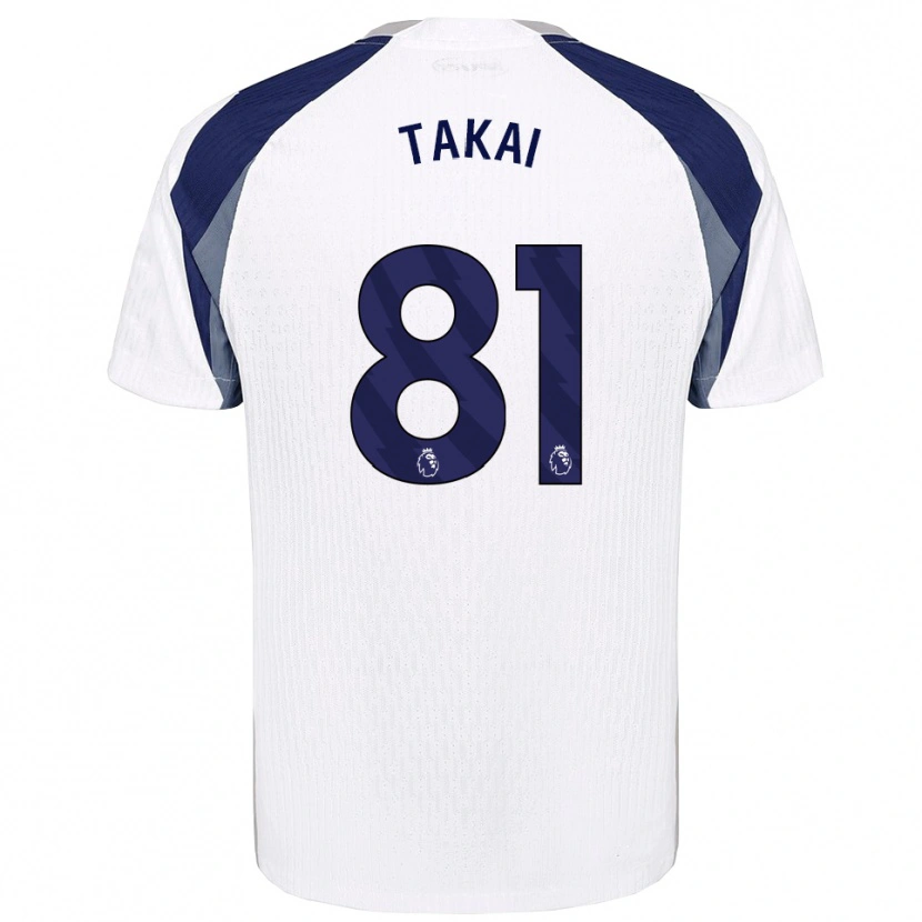 Danxen Criança Camisola Kota Takai #81 Branco Marinho Principal 2025/26 Camisa