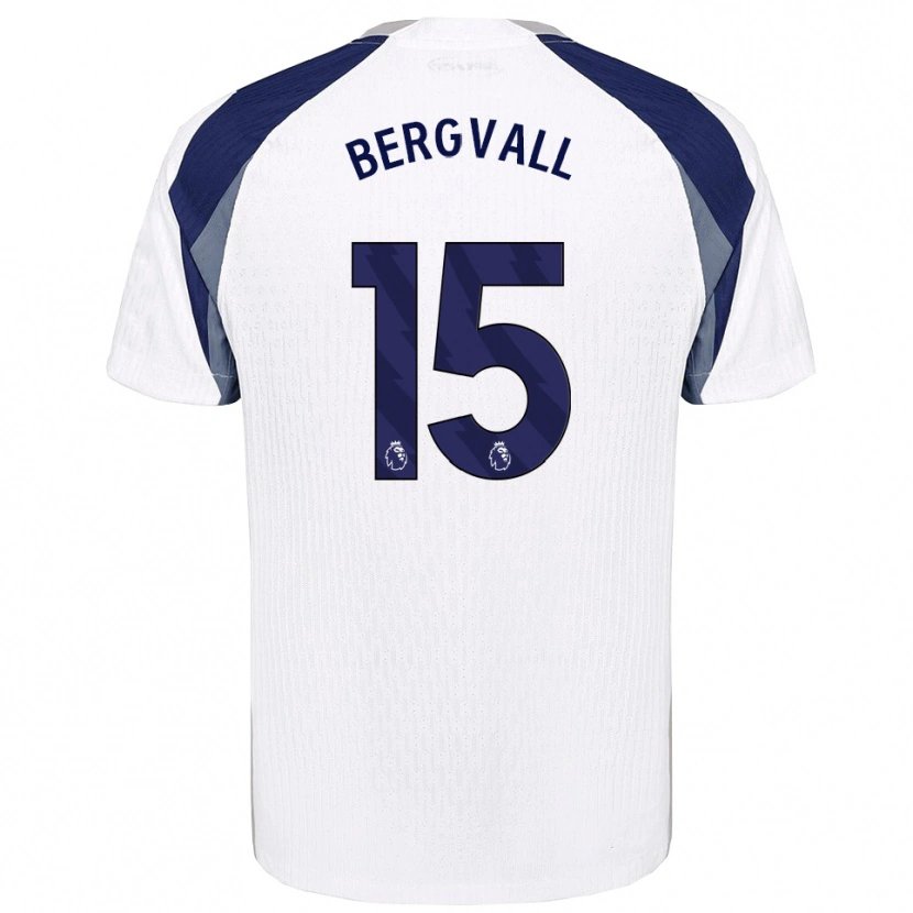 Danxen Criança Camisola Lucas Bergvall #15 Branco Marinho Principal 2025/26 Camisa