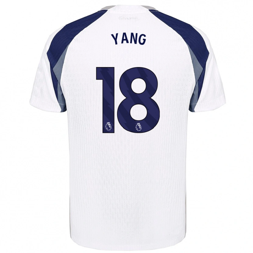 Danxen Criança Camisola Min-Hyeok Yang #18 Branco Marinho Principal 2025/26 Camisa