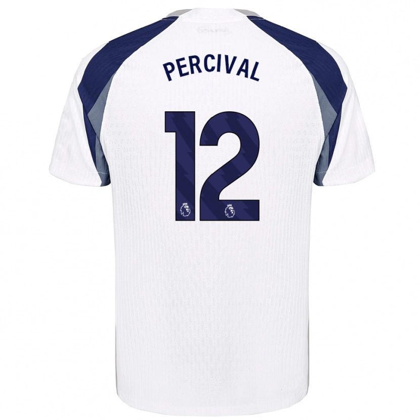 Danxen Criança Camisola Ria Percival #12 Branco Marinho Principal 2025/26 Camisa