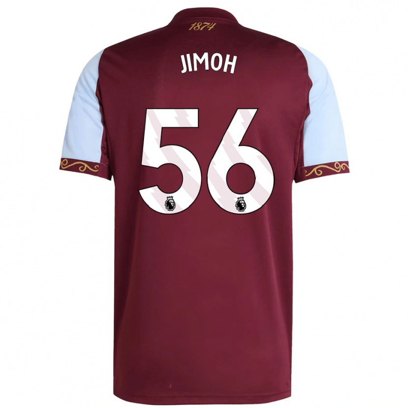 Danxen Criança Camisola Jamaldeen Jimoh-Aloba #56 Borgonha Azul Celeste Principal 2025/26 Camisa