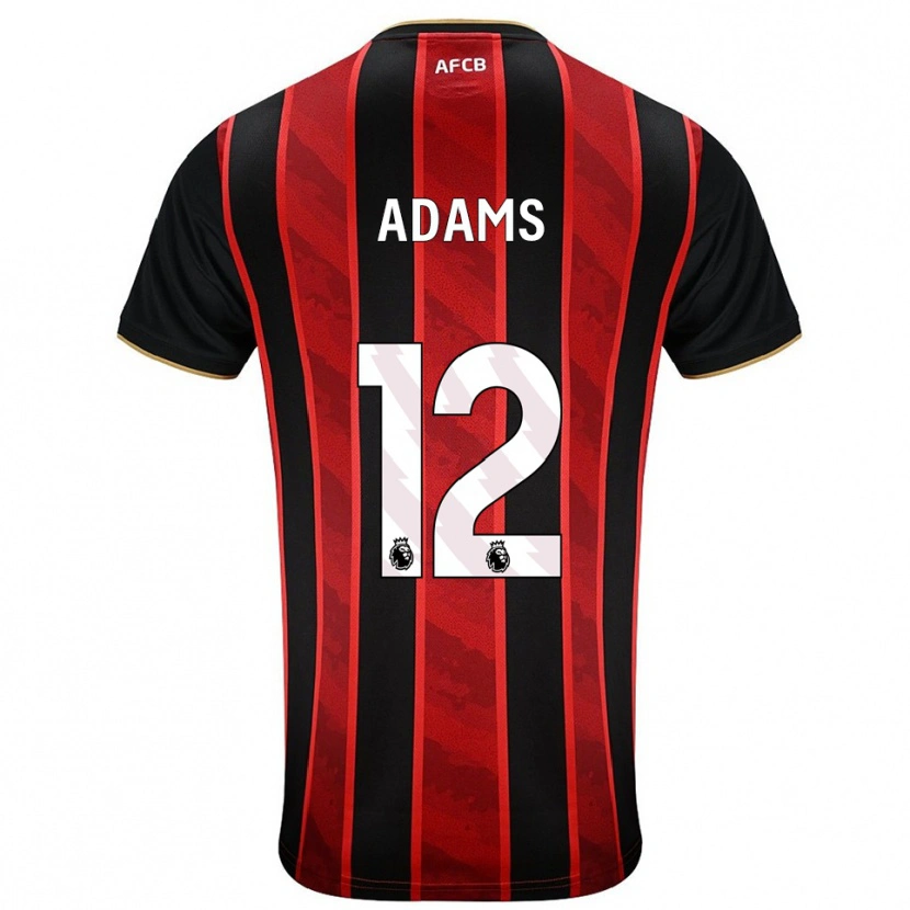 Danxen Criança Camisola Tyler Adams #12 Vermelho Preto Principal 2025/26 Camisa
