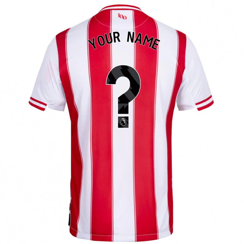 Danxen Criança Camisola Seu Nome #0 Vermelho Branco Principal 2025/26 Camisa