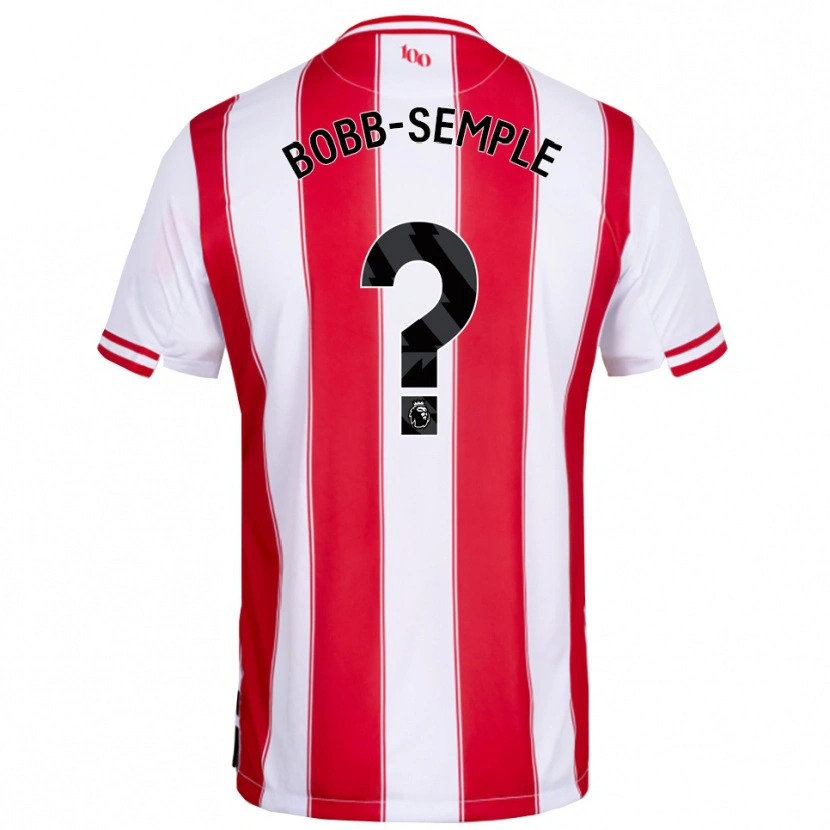 Danxen Criança Camisola Domeiro Bobb-Semple #0 Vermelho Branco Principal 2025/26 Camisa