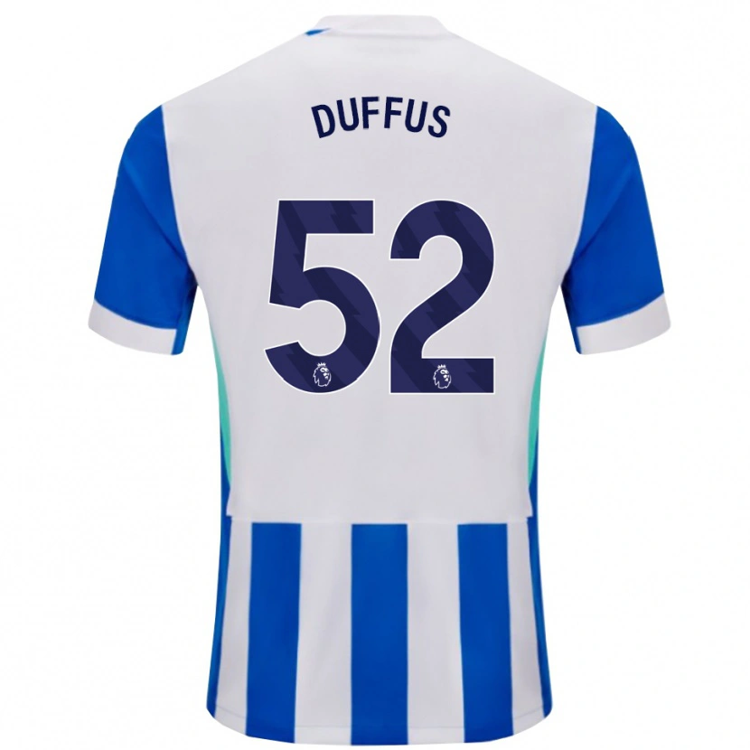 Danxen Criança Camisola Joshua Duffus #52 Azul Branco Principal 2025/26 Camisa