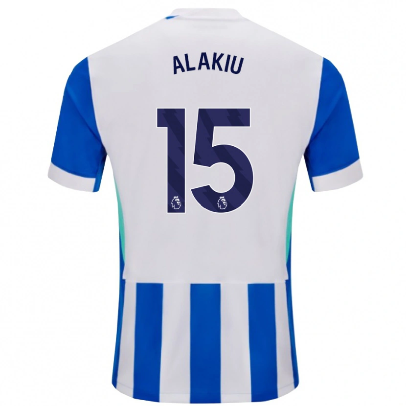 Danxen Criança Camisola Isaiah Alakiu #15 Azul Branco Principal 2025/26 Camisa