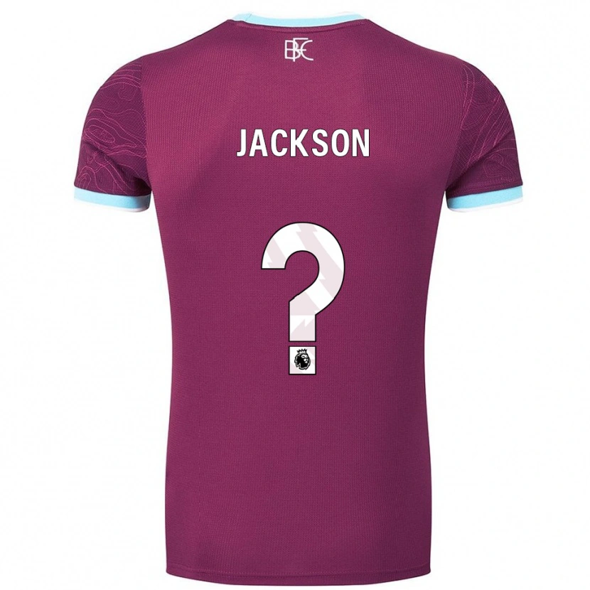 Danxen Criança Camisola Luca Jackson #0 Borgonha Azul Celeste Principal 2025/26 Camisa