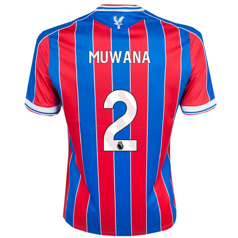 Danxen Criança Camisola Joshua Muwana #2 Azul Vermelho Branco Principal 2025/26 Camisa