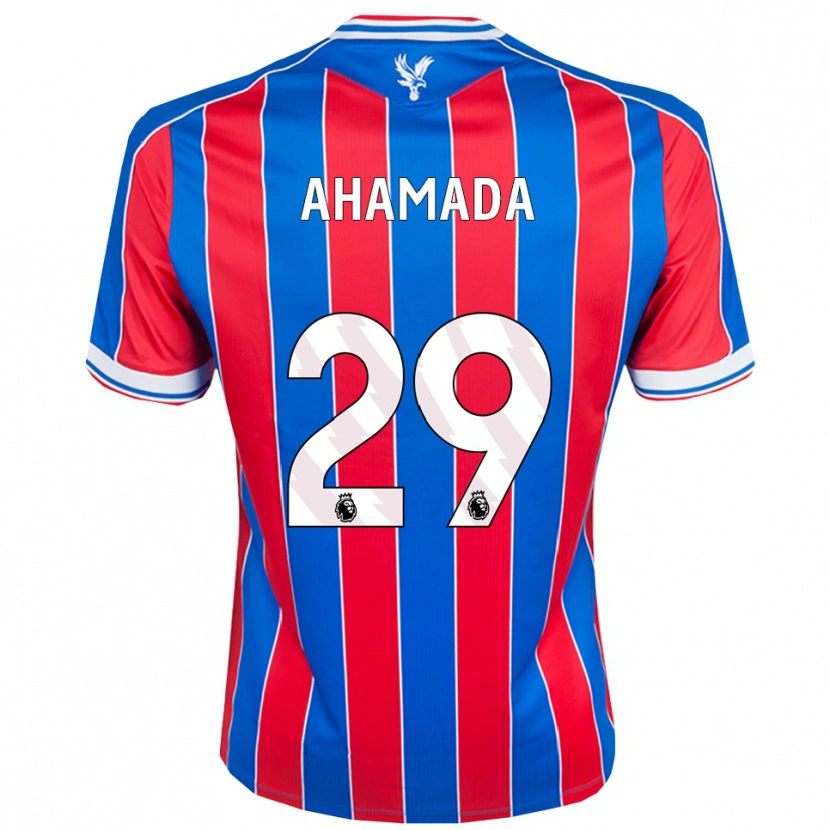 Danxen Criança Camisola Naouirou Ahamada #29 Azul Vermelho Branco Principal 2025/26 Camisa