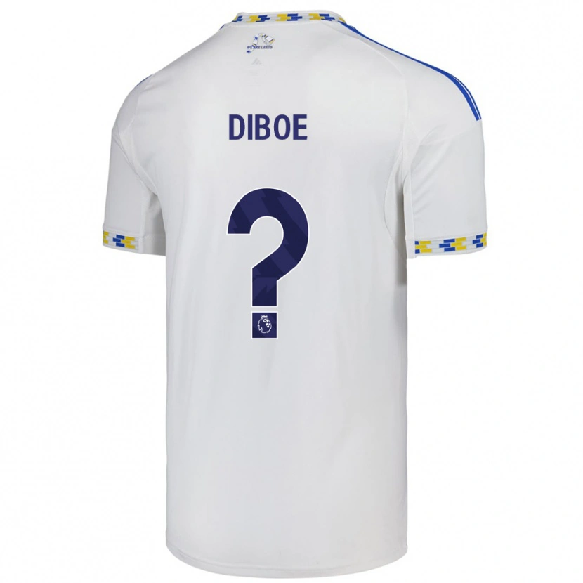 Danxen Criança Camisola Cuba Diboe #0 Branco Azul Principal 2025/26 Camisa