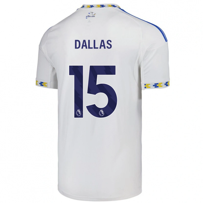 Danxen Criança Camisola Stuart Dallas #15 Branco Azul Principal 2025/26 Camisa