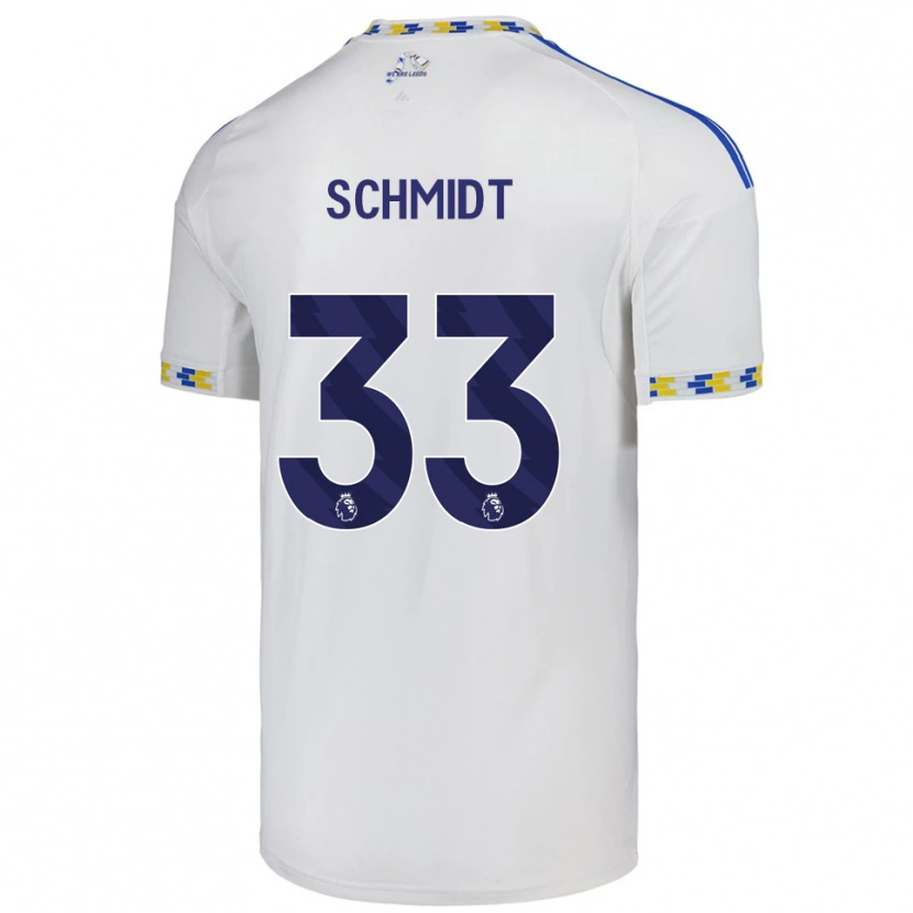 Danxen Criança Camisola Isaac Schmidt #33 Branco Azul Principal 2025/26 Camisa