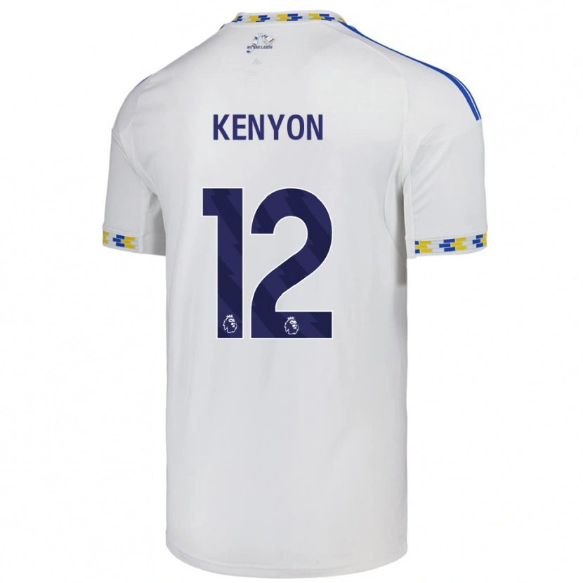 Danxen Criança Camisola George Kenyon #12 Branco Azul Principal 2025/26 Camisa