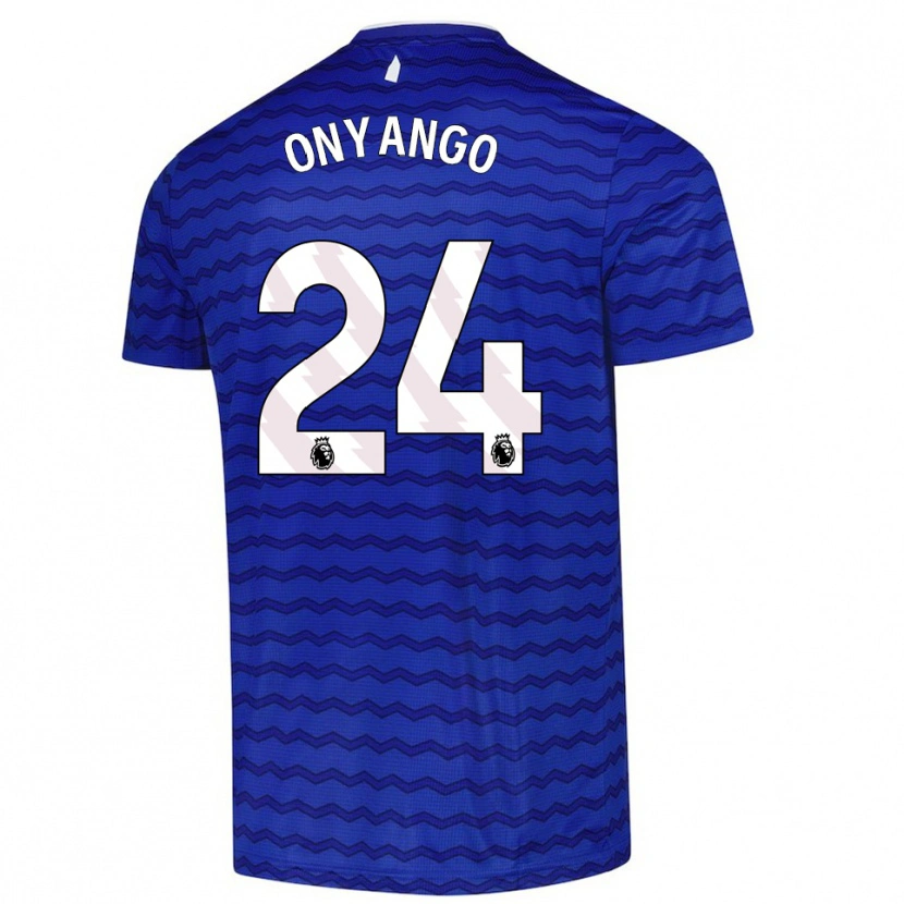 Danxen Criança Camisola Tyler Onyango #24 Azul Marinho Principal 2025/26 Camisa