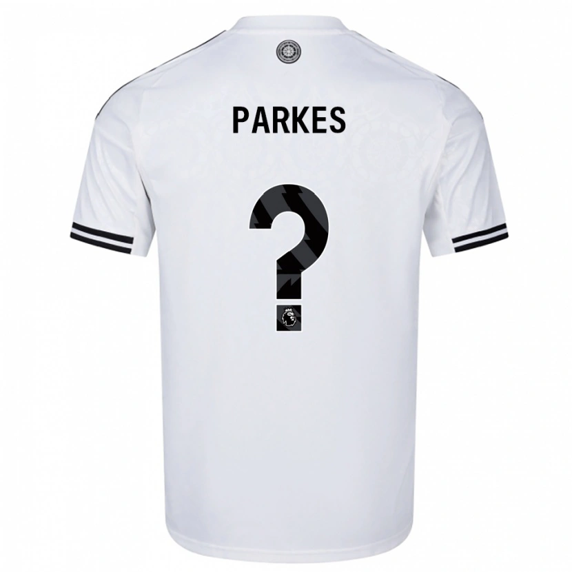 Danxen Criança Camisola Stefan Parkes #0 Branco Preto Principal 2025/26 Camisa