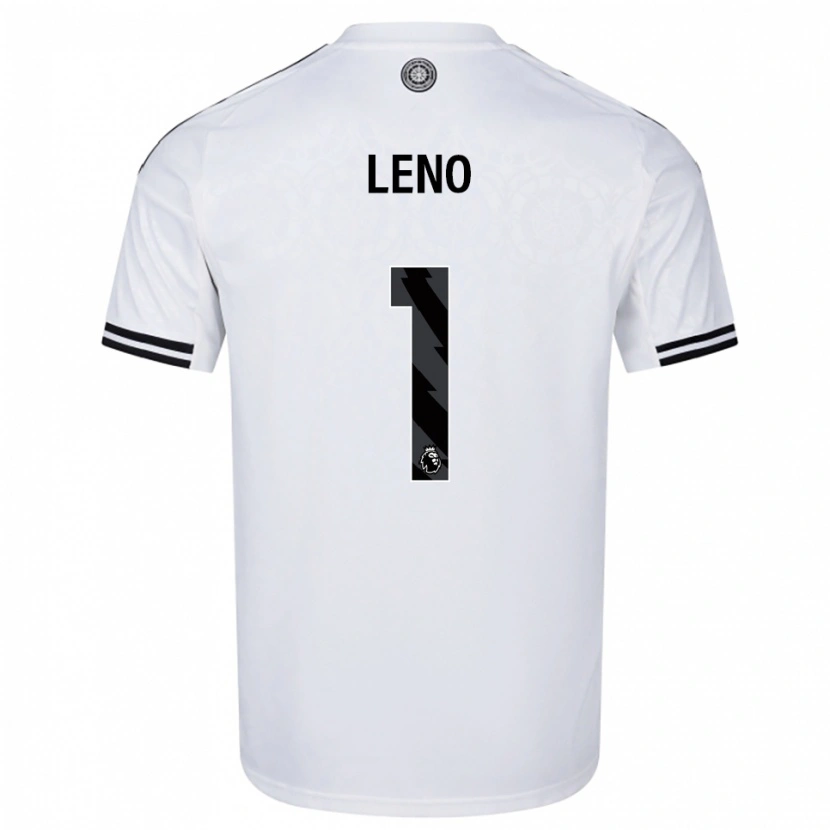 Danxen Criança Camisola Bernd Leno #1 Branco Preto Principal 2025/26 Camisa