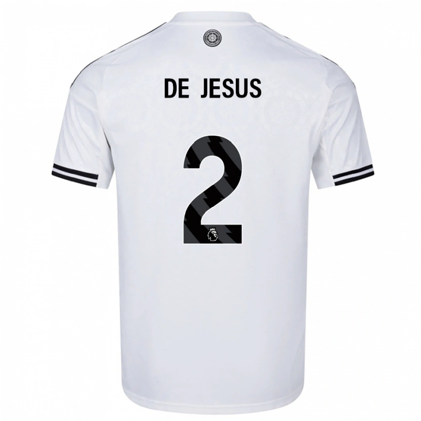 Danxen Criança Camisola Brad De Jesus #2 Branco Preto Principal 2025/26 Camisa
