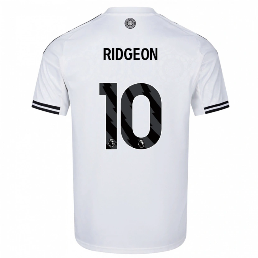 Danxen Criança Camisola Seth Ridgeon #10 Branco Preto Principal 2025/26 Camisa